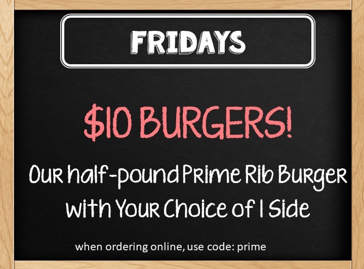 $10 Burgers on Friday