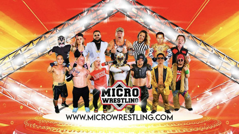 Microwrestling Saturday, July 9 from 7-9 PM